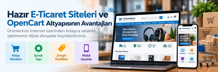 Hazır E-Ticaret Siteleri ve OpenCart Altyapısının Avantajları