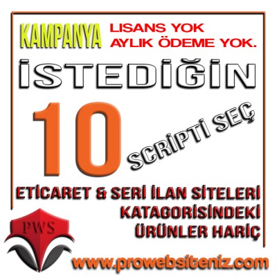 TOPLU SATIŞ - 10 Adet Script