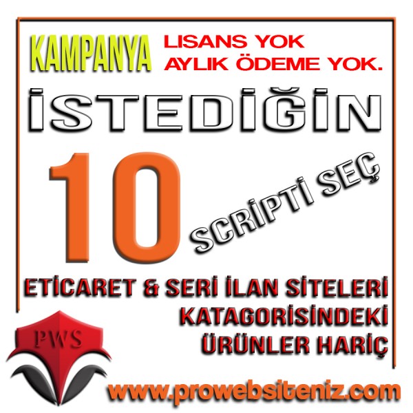 TOPLU SATIŞ - 10 Adet Script TOPLU SATIŞ - 10 Adet Script