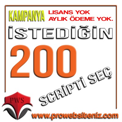 TOPLU SATIŞ - 200 Adet Script