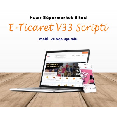 E-Ticaret Sitesi V33 - Süper Market Scripti&hellip;