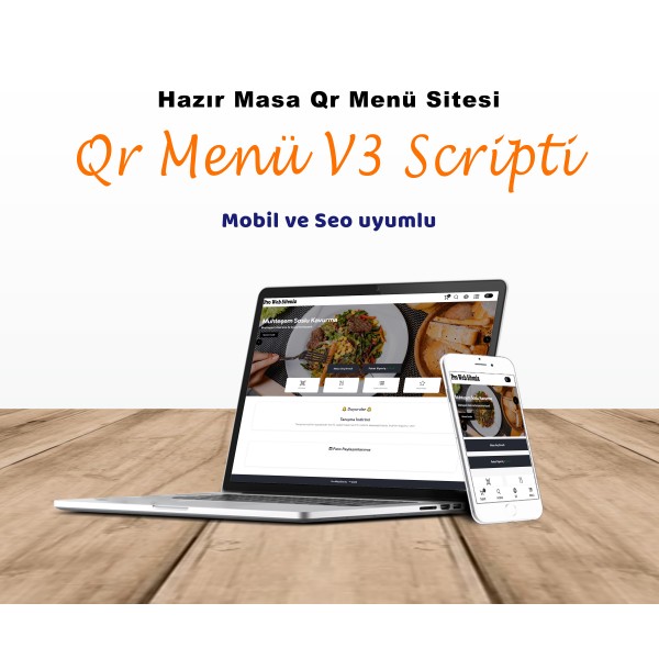Qr Menü V3 Masa Sipariş özellikli Qr Menü V3 Masa Sipariş özellikli